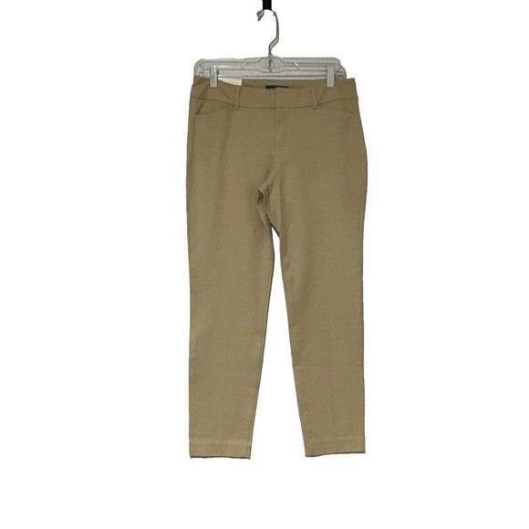 Old Navy Pixie Pants Chino Womens Sz 6 Mid Rise Tan Light Brown Ankle Preppy - Picture 2 of 14